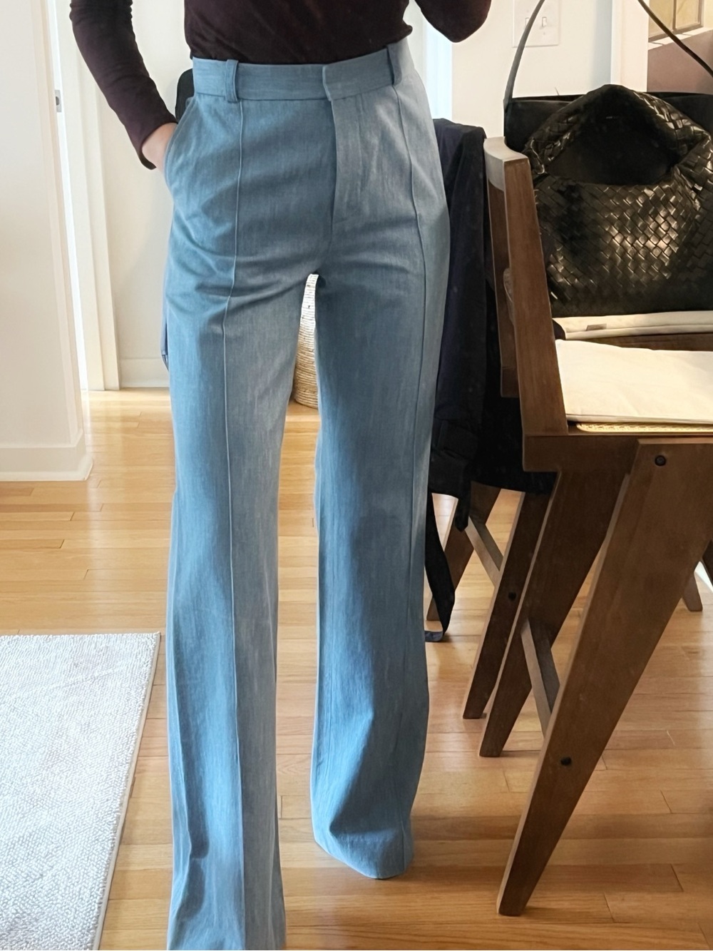 Pallas wide leg denim pants
